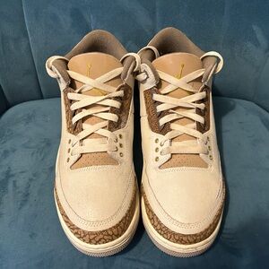 Kids Cream and Brown Sneakers